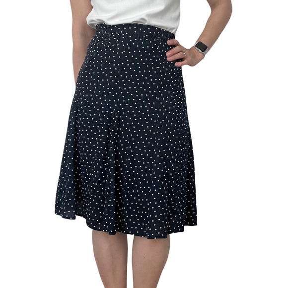 Loft Polka Dot Skirt New with Tags Women Size 0P - Picture 5 of 13